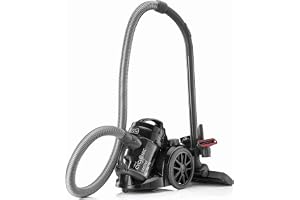 BLACK+DECKER Multi-Cyclonic Bagless Vacuum Cleaner, 1480W, 1.8L Capacity, 6-Stage Filtration, Variable Speed, 143 Air Watts, 5m Cable, Includes Brushes, Powerful & Efficient, Black - VM1480-B5