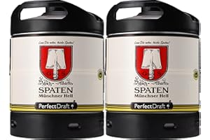 ‎HOPT Pack 2x Spaten PerfectDraft 6 liter Fässer - Mehrweg