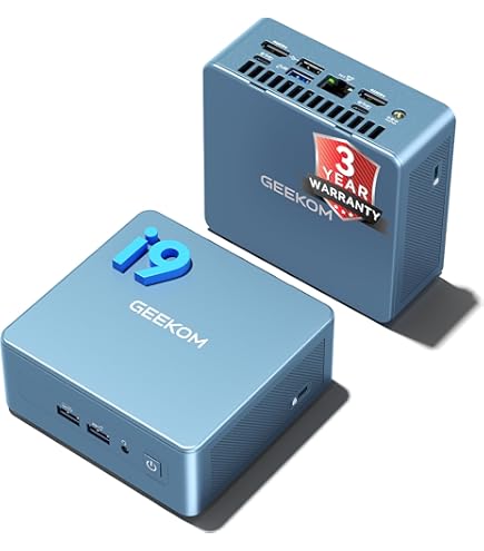 GEEKOM Mini PC A8 Series, AMD Ryzen 9 8945HS (8 Core/16 Thread Max