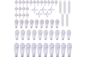 tonyg-p 60 Pack Non-Trace Picture Hooks for Hard Wall, Multi Function Heavy Duty Hardwall Drywall Picture Hanging Set for Picture Photo Frame Hanging