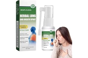 CUTIOLLY Spray Nettoyant pour Poumons,1PCS Herbal Spray Cleansing Lung 30ML,Sprays Pulmonaire Nettoyant,Poumons Nettoyage,Brume Nettoyante pour Poumons à Base De Plantes,Facilite la Respiration