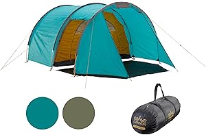 Grand Canyon Robson 4 – Tienda de campaña tipo túnel para 4 personas, ultraligera, impermeable, tamaño pequeño plegado, tienda para senderismo, camping, exterior
