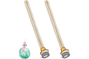 WFPPSK Kit de 2 Mechas para Lámpara de Aromaterapia, Mechas de Repuesto para Lámpara de Aceite de Perfume Quemador Catalítico de 18mm para Difusor de Perfume Duradero Seguro para el Hogar (Oro)