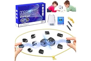 TOGETDREAM Gioco di scacchi magnetici Gioco Da Tavolo Magnetico Set Di Scacchi Magnetici Da Viaggio con pietre magnetiche Gioco da Tavolo Educativo Dama Gioco da Tavolo Portatile Per Adulti E Bambini