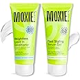 Moxie Beauty Wavy Vibe Setter Duo | Boosts Definition & Retains 94% Hair Moisture | For Wavy & Curly Hair | Tackles Frizzy & Dry hair | Weightless Leave-In Conditioner (120ml) & Flexi Styling Serum Gel (120ml)