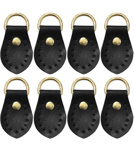 WADORN 8 Confezione di Chiusura A Sospensione per Borsa, 4 Colori Borsa in Metallo Clip Laterale Fibbia Borsa Catena Connettore Hardware Portafoglio Frizione Fai da Te Artigianale in Pelle, 3.6x2 cm