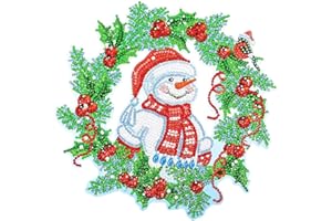 Demiawaking Diamond Painting Girlande DIY Diamant Malerei Kranz Deko Strass Türkranz Wandkranz Geschenk (15)