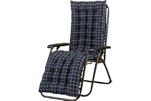 uyeoco Coussin de Chaise Longue, Bain de Soleil, Transat, Matelas pour Transat, Coussin pour Chaise Extérieure pour Jardin, Bande de Réglage(Color:D,Size:170x48cm)