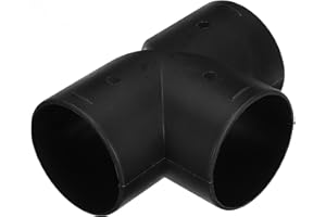 StandHeiz T-Stück 90x90x90 mm ABS Kunststoff – Verbindungsstück für Standheizung, Heizluftverteiler, kompatibel mit Webasto, Eberspächer, chinesische Heizungen, hitzebeständig