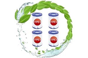 SHUAIG Filter Cartridge Type II for Bestway 58094, for Bestway 58148/58117 Family Pool Filter Cartridge (4pcs)