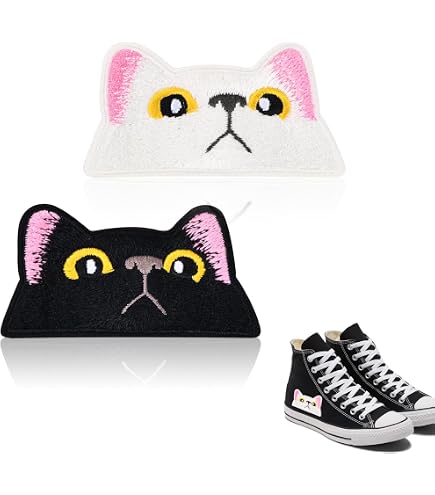 Cat Ktten ron on Sew on Full Embrodered Patch Applqués Badge - Etsy