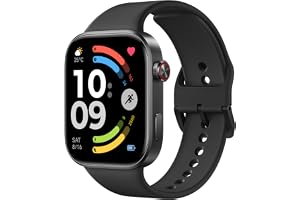 Redmi Watch 6, SmartWatch för Män Kvinnor, 24-dagars batteri, Svart | 2,07 tums skärm, hjärta/sömn/stressskärm, 150+ sportlägen, GPS fitnessmätare, 5 ATM vattentät, Android och iOS kompatibel