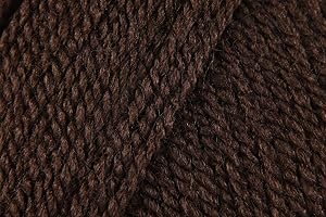KHASO Stylecraft Special DK Crochet Yarn, Soft 100% Double Knitting Wool for Toys, Blankets, Cushion Covers, Jumpers - 100g Balls - Dark Brown (1004) - Single (1 Ball)