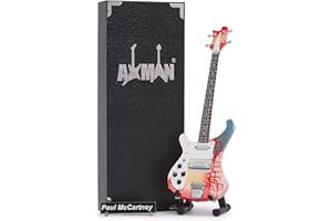 Axman, Paul Mc Cartney Miniature Guitar Replica - Music Gifts - Handmade Ornamental 1/4