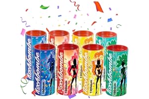 TK Gruppe Timo Klingler 8er Party Tischbomben Partypopper Tischfeuerwerk für Partys & Feuerwerk Silvester Kat. F1 für Jugendlichen & Kinder Jugendfeuerwerk 2026 (8X Tischbombe)
