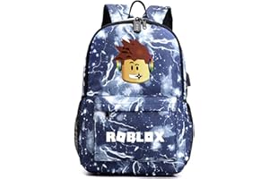 YIiNOo Mochila para Computadora Portátil Antirrobo Relacionada con el Juego Mochila Grande de Negocios con Puerto de Carga USB Estuche para lápices Mochila Escolar