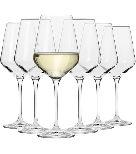 Krosno White Wine Glasses Set of 4 480 ml Modern Collection