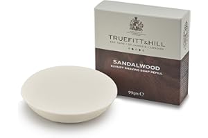 TrueFitt & Hill Recharge de savon de rasage de luxe au bois de santal 99 g