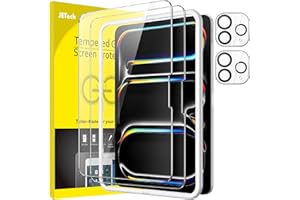 JETech Pellicola Protettiva per iPad Pro 11 Pollici M5/M4 (2025/2024) con Protezione per Obiettivo Fotocamera, Strumento di Installazione Facile, Vetro Temperato Film, Pacco da 2 Ciascuno