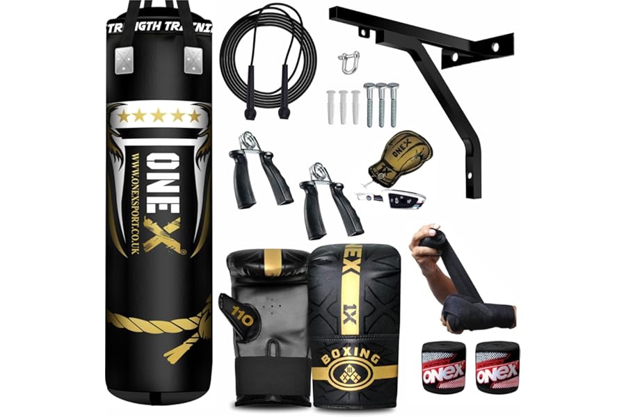 Boxing bag heavy duty punching bag Filled 4ft 5ft set, punch bag Kickboxing MMA Grappling Muay Thai Karate BJJ best punch bags equipment for Indoor or Outdoor boxing Training