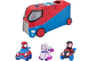 Spidey and his Amazing Friends Jazwares Marvel's SNF0052 Web Transporter Feature Vehicle, Multi