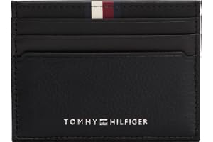 Tommy Hilfiger herr Th Prem Lea Cc hållare AM0AM13338BDS001, svart, OS