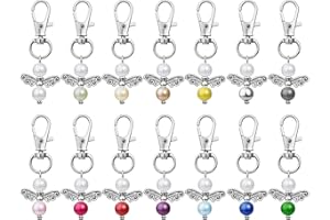 Oumezon 30 Set Bunt Schutzengel Geburtstag Weihnacht Taufe Kommunion Hochzeit Taufe Anhänger Weihnachten Kommunion Konfirmation Geschenk für Gäste Anhänger Gastgeschenk Handmade