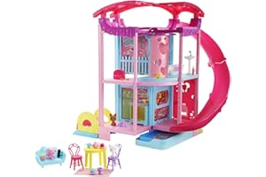 Barbie Doll House | Chelsea Playhouse with 2 Pets, Furniture and Accessories | Elevator, Pool, Slide, Ball Pit and More | Kids Toys and Gifts