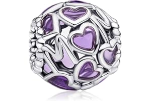 MSPOVOF Flower Famille Amour Charm 925 Sterling Silver 5a Zirconia Pendentif Bracelet Collier Compatibilité Femme Bijoux Cadeau