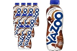 YAZOO Chocolate Milkshake Milk Drink, High in Protein & Calcium, 400 ml (Pack of 10)
