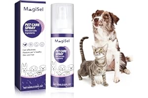MagiSel Kolloidales Silberspray, Juckreizspray für Pferde & Hunde, 60 ml Sprühflasche, Gegen Juckreiz, Entzündungen & Ekzeme, Wundspray und Mittel Gegen Juckreiz