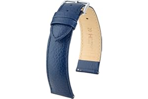 Hirsch Watch bracelet Kansas - real calf leather - Büffel-embossing - for ladies & gentlemen