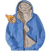 Ghassy Co. Erkek Ultra Termal Sherpa Astarlı Kap&uuml;şonlu Fermuarlı Cepli Kışlık Sweatshirt