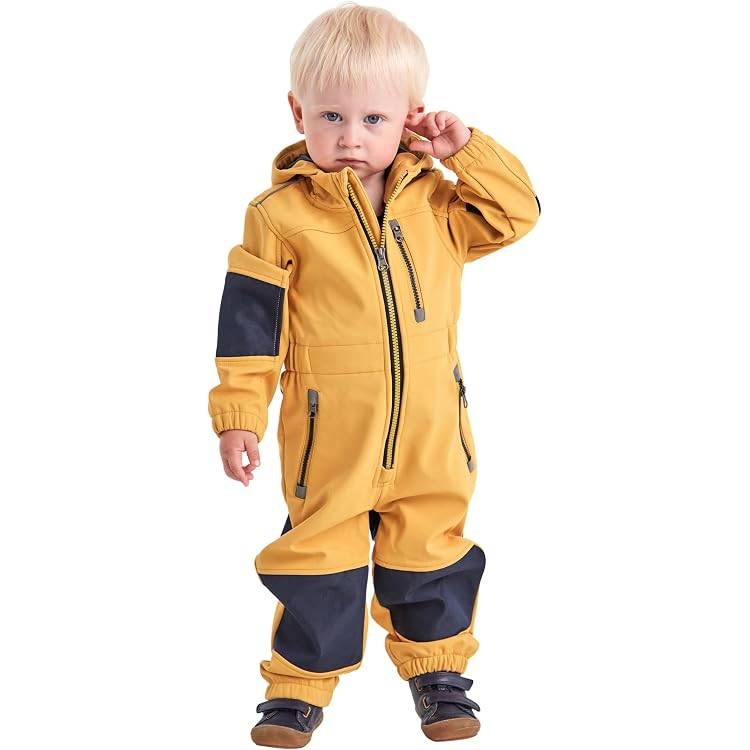 First Instinct By Killtec Kinder Funktionsoverall – Brauner Schneeanzug Mit Kapuze, 10.000 Mm Wasserdicht