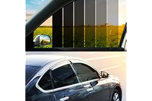 Vepagoo Universal Car Window Tint Film (20% VLT) Black Fit 3m x 50cm Roll Automotive Protection Passenger Black Privacy Window Tint for Home Blocks UV Rays