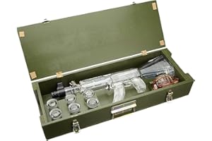 VODKA RED ARMY Kalashnikov Coffret Red Army Vodka avec Verres a Shots 1,2 L