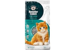 BREEDERCELECT Breeder Celect Litière Naturelle pour Chats (30L) – 99% Papier Recyclé, Litière Haute Absorption, Contrôle Optimal des Odeurs, Non Agglomérante