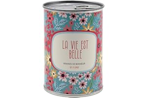 MAUVAISESGRAINES-KITS À SEMER Mauvaises Graines - Kit de Plantes à Semer en Boîte - Kit de Culture à Offrir comme Cadeau Original Amis Famille Fêtes - Ultra Simple à Utiliser - 100% Fabriqué en France (La vie est belle)