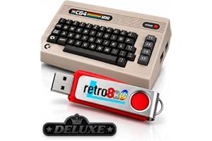 Retrobro C64 Mini/Maxi USB-minne – 10 000+ spel – Deluxe C64 Collection – VIC-20 Games – äkta Retrobro