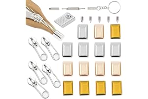 HJYZY 61 pz stile rettangolare cerniera coda clip cerniera tirare top tappi riparazione inferiore accessori fai da te denti Y cerniere lunghe con cacciavite dorato/argento/bronzo