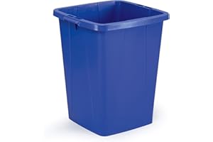 Durable Durabin Abfalleimer / Wertstofftonne 90 Liter, lebensmittelecht, mit Tragegriffen, blau, 1800474040