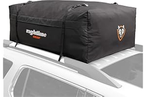Rightline Gear 100R30 Range 3 - Transportador de Carga Resistente a la Intemperie para la Parte Superior del vehículo, se Fija con o sin portaequipajes, 18 pies cúbicos, Color Negro