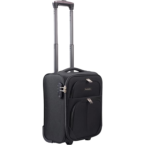Cabin Max Vela - Sac Cabine 40x30x20cm - 24L - Compatible Wizz Air & Volotea - Avec Roulettes - Noir