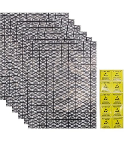 10 Stück Antistatische Resealable Large Size Taschen für Motherboard HDD und elektronisches Gerät, 21cm x 23cm