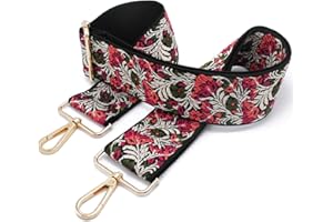 KOCRIS CASA Tracolla Per Borsa Donna Colorate Cinghia 5cm Extra Larghi Tracolla Catena Crossbody Ricambio Tessuto Regolabile Cintura Cinghie Spalla Ampia Accessori Gold F08