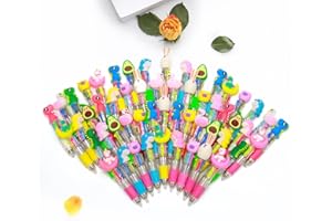 LTTORJF 15 Penne Regalini Fine Festa Compleanno Penne Multicolore Bambini 4 Colori Gadget Compleanno Retrattili Divertenti Per Animali Carini Cancelleria Regali Per Feste Bambini