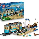 LEGO City Klasik Plaj Tramvayı 60506-7 Yaş ve &Uuml;zeri &Ccedil;ocuklar i&ccedil;in 5 Minifig&uuml;r ve 5 Oyuncak Hayvan Fig&uuml;r&uuml; İ&ccedil;eren Yaratıcı Oyun