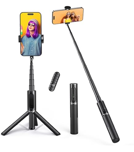 Perche à Selfie Bluetooth SYNCWIRE 136 Cm - Trépied Extensible Aluminium, Télécommande Rechargeable, Rotation 360°