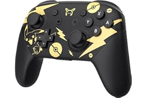 SINGLAND Manette Switch Pro améliorée, Manette sans Fil pour Nintendo Switch Lite/OLED/PC, Remplacement de la Manette de Jeu Switch supportant Les Doubles Chocs/contrôle du Mouvement/réveil/Fonction NFC