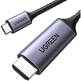 UGREEN USB C to HDMI Cable 4K@60Hz UHD USB 3.0 Adapter Type C to HDMI 2M | Compatible with iPhone 18 Pro Max iPhone 17 Pro Ma